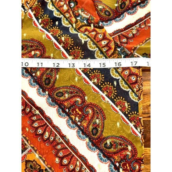 Anthropologie Fig and Flower Long Sleeve Dressy Boho Blouse Sz Small Petite EUC - Picture 8 of 9